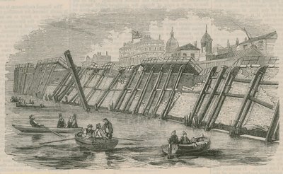 Greenwich Pier efter hösten av English School
