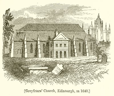 Greyfriars Church, Edinburgh, 1640 av English School