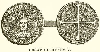 Groat av Henry V av English School