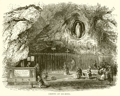 Grotta i Lourdes av English School