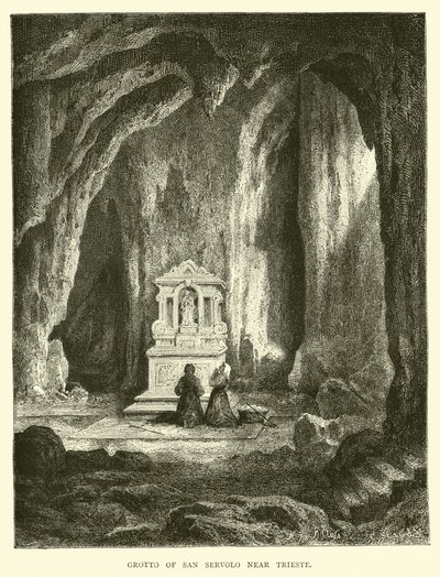 Grotto av San Servolo nära Trieste av English School