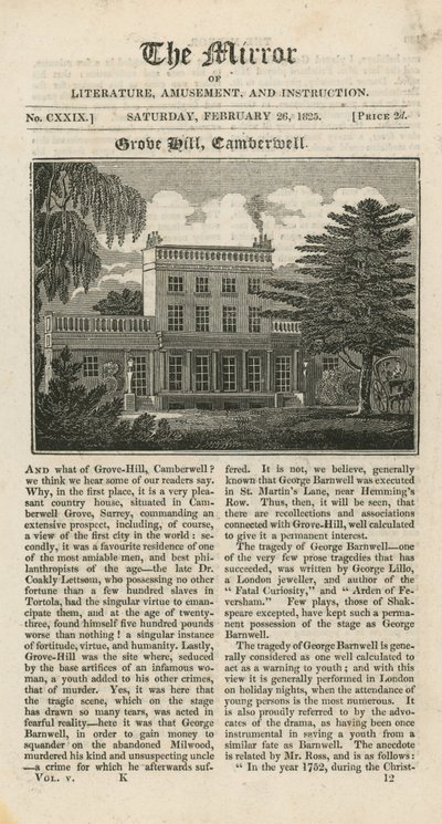 Grove Hill i Camberwell av English School