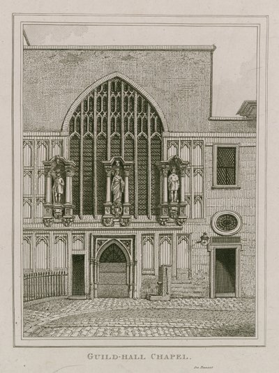 Guildhall Chapel, London av English School