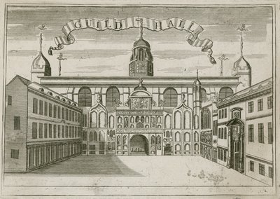 Guildhall, London av English School