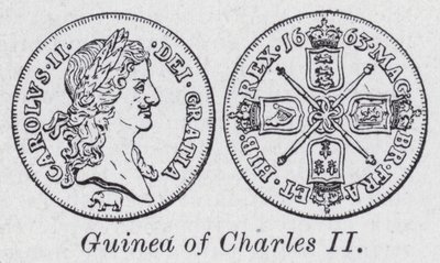 Guinea av Karl II (litho) av English School