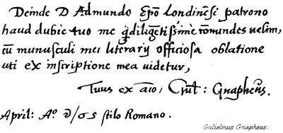 William Grapheus av English School