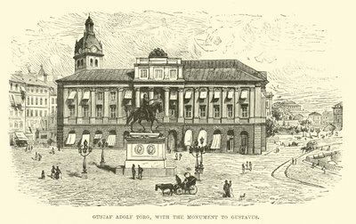Gustaf Adolf Torg, med monumentet över Gustavus av English School