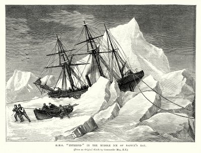 H.MS "Intrepid" im Mittlereis der Baffin Bay von English School