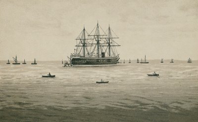 HMS Penelope (Lithografie) von English School