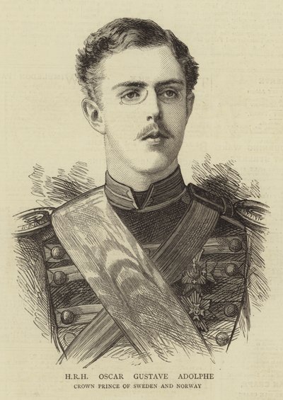 HKH Oscar Gustave Adolphe (gravyr) av English School