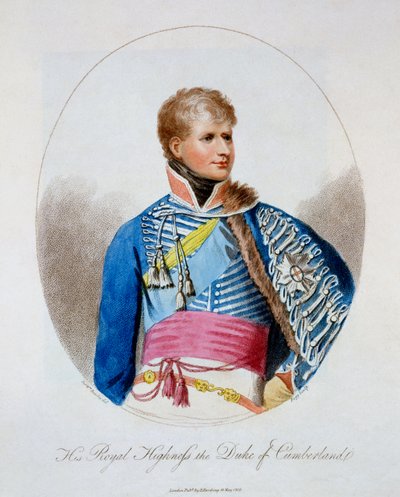 HKH hertigen av Cumberland, 1806 av English School