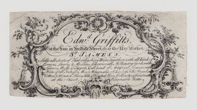 Sybehör, Edward Griffitts, handelskort av English School