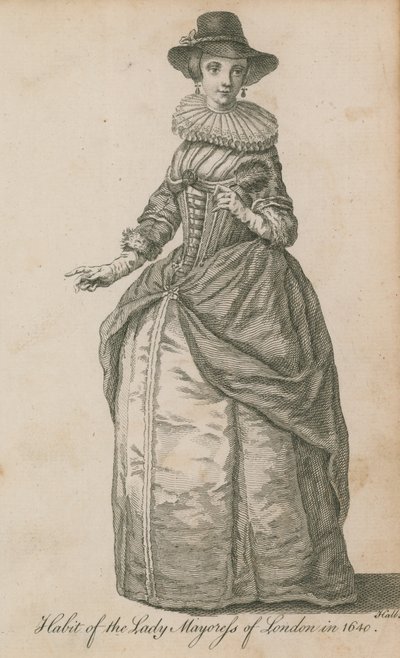 Vana hos Lady Mayoress i London 1640 av English School