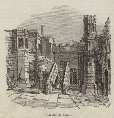 Haddon Hall (gravyr) av English School
