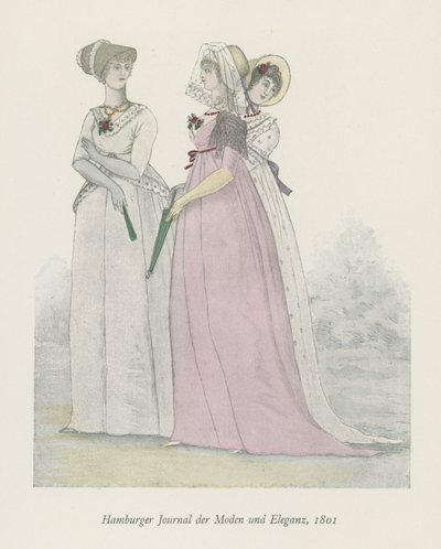 Hamburgs tidskrift för mode och elegans, 1801 av English School