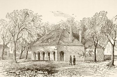 Hanover Court House, Virginia (litho) av English School