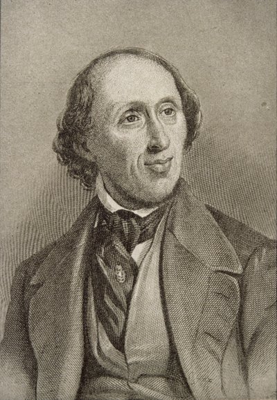Hans Christian Andersen (1805-75) av English School