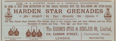 Harden Star Granater, annons av English School