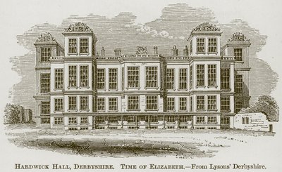 Hardwick Hall, Derbyshire, illustration från The Comprehensive History of England av English School