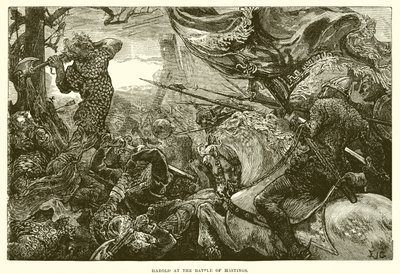 Harold i slaget vid Hastings av English School