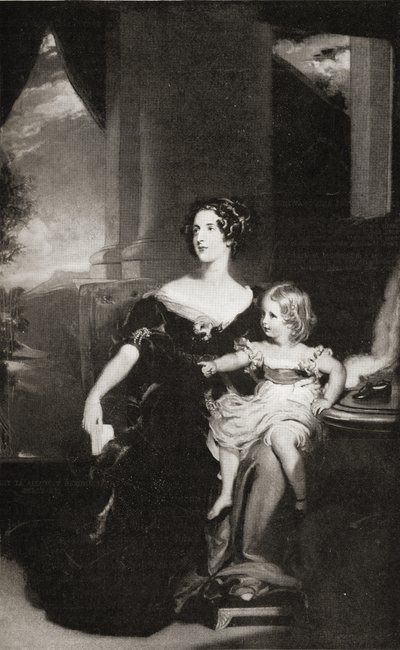 Harriet hertiginna av Sutherland (1806-68) av English School