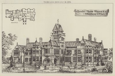 Haseley Manor, Warwick (gravyr) av English School