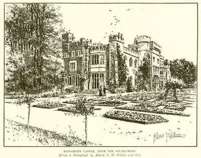 Hawards Castle, från sydväst av English School