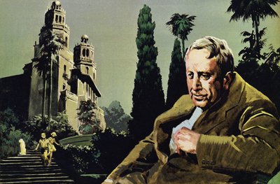 Hearst byggde ett enormt, extravagant hus i San Simeon av English School