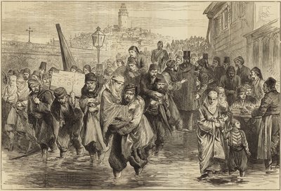 Kraftiga regn i Konstantinopel av English School