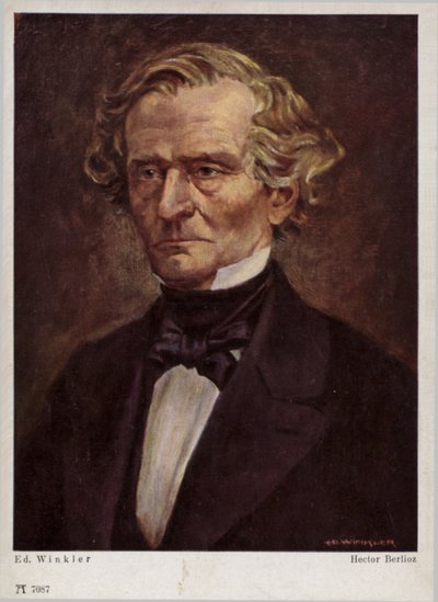 Hector Berlioz, fransk romantisk kompositör (1803-1869) av English School