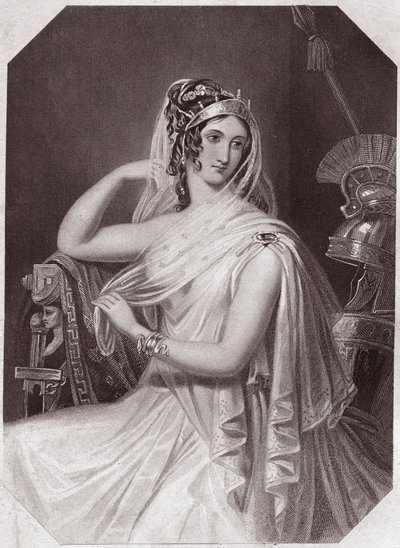 Helene wife de Menelas (The History of Troilus and Cressida) Helen, fru till Menelaus, bor med Paris (Troilus och Cressida) i - "" Galerie des femmes de Shakespeare, samling av fyrtiofem allvarliga porträtt av de första konstnärerna i London, berikad wi av English School