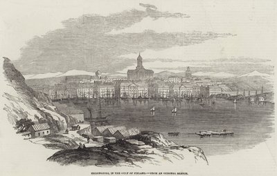 Helsingfors, im Golf von Finnland (Gravur) von English School