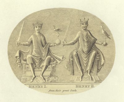 Henri I och Henry II, kungar av England av English School