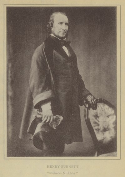 Henry Burnett, Nicholas Nickleby (litho) av English School