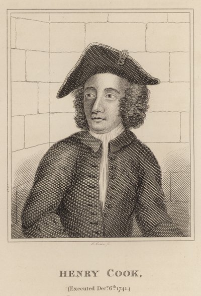 Henry Cook, avrättad 6 december 1741 av English School