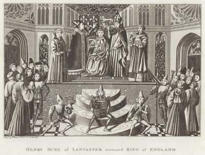 Henry Duke of Lancaster kröntes till kung av England av English School