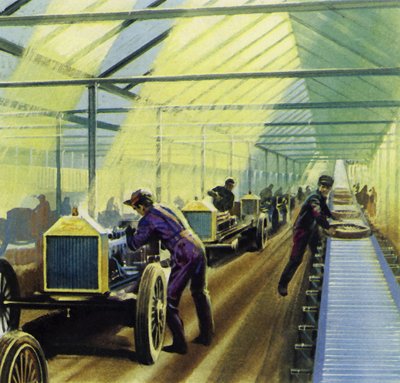 Henry Fords idé om produktionslinjearbete revolutionerade tillverkningen av English School