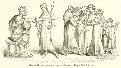 Henry II förvisar familjen Beckets av English School