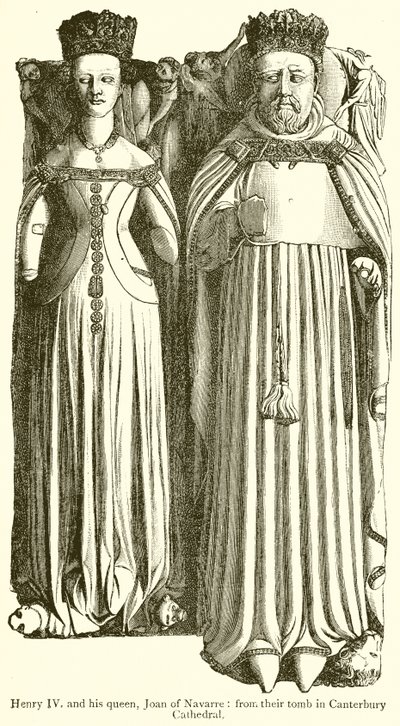 Henrik IV och hans drottning Jeanne av Navarra av English School