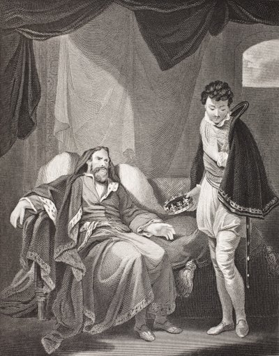 Henrik IV tillrättavisar prins Henrik, från 