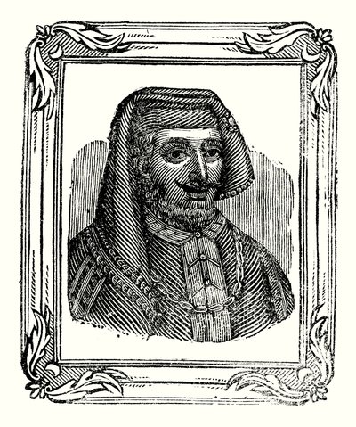 Henrik IV föddes 1366, kröntes 1399 och dog 1413 (gravyr) av English School