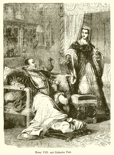 Henrik VIII. och Catharine Parr av English School