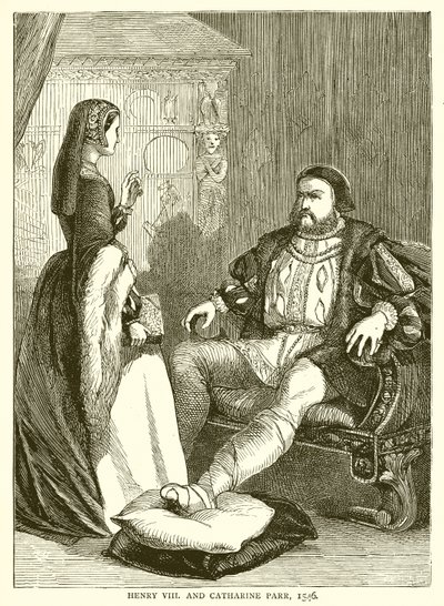 Henrik VIII och Catharine Parr, 1546 av English School