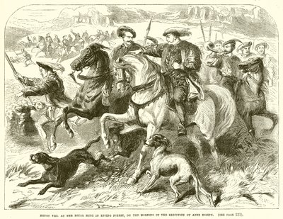 Henrik VII. på Royal Hunt i Epping Forest, på morgonen då Anne Boleyn avrättades av English School