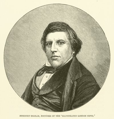 Herbert Ingram, grundare av Illustrated London News (gravyr) av English School