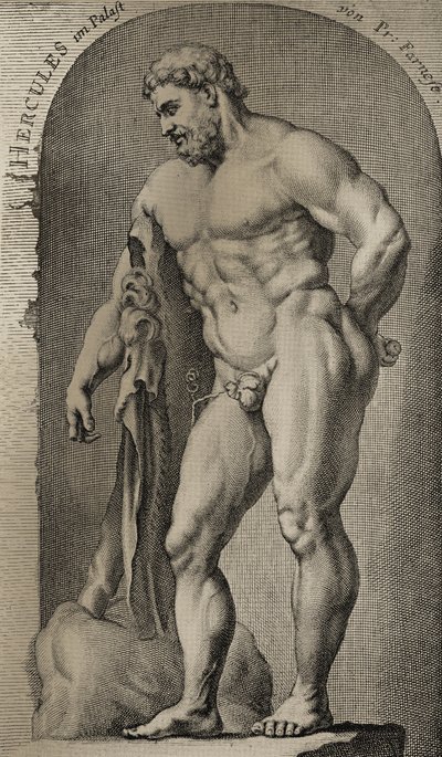 Hercules hämtar Hesperidernas gyllene äpplen av English School