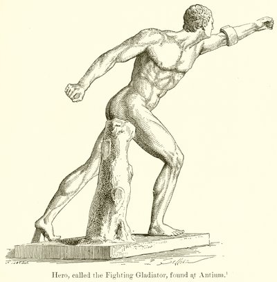 Hjälte, kallad Fighting Gladiator, hittades i Antium av English School