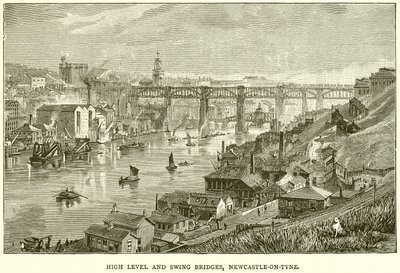 High Level and Swing Bridges, Newcastle-on-Tyne av English School