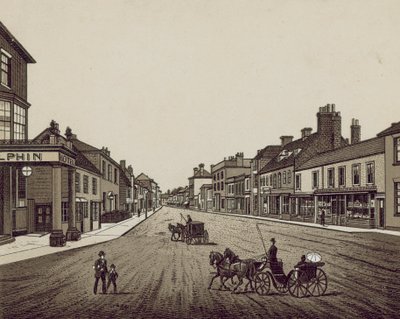 High Street, Petersfield (litho) av English School