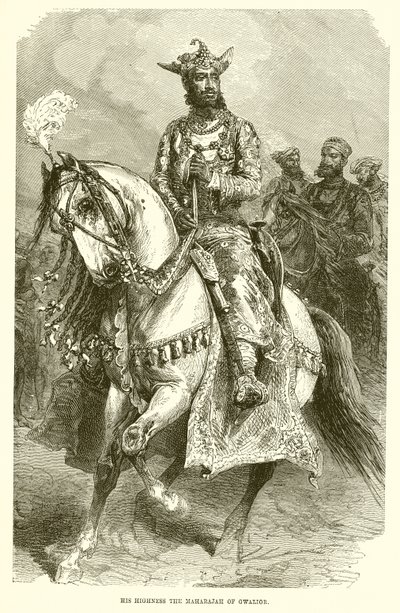Hans höghet Maharajah av Gwalior av English School